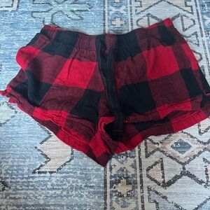 Old Navy Women's pajama Shorts - Red and Black Plaid